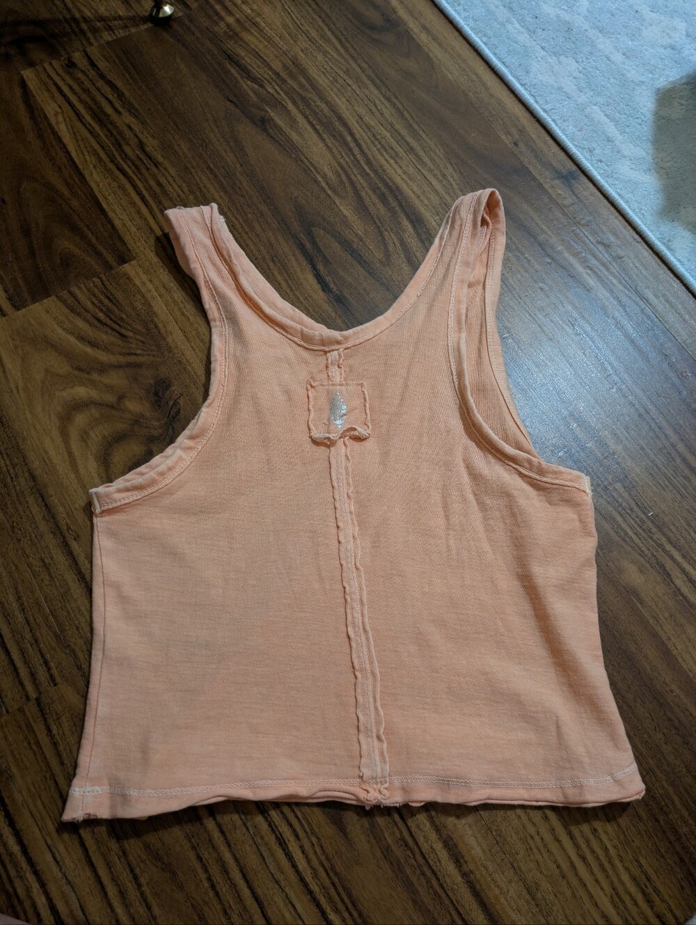 Free People Movement Orange-Peach Tank Top